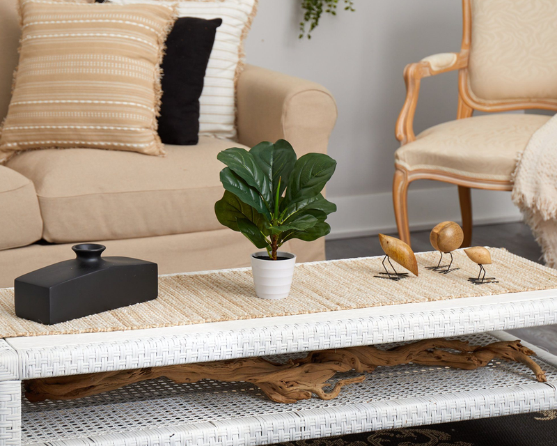 11" Artificial Fiddle Leaf in Planter