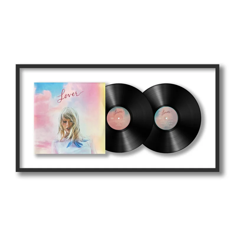 Shadowbox Framed Double Vinyl Album, Black