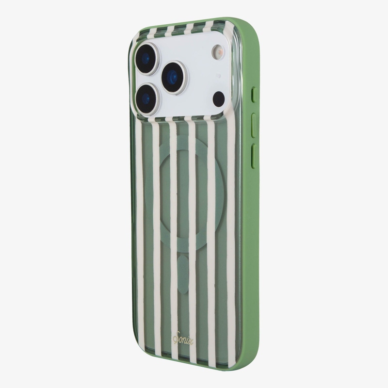 Abstract Stripe Sage MagSafe® Compatible iPhone Case