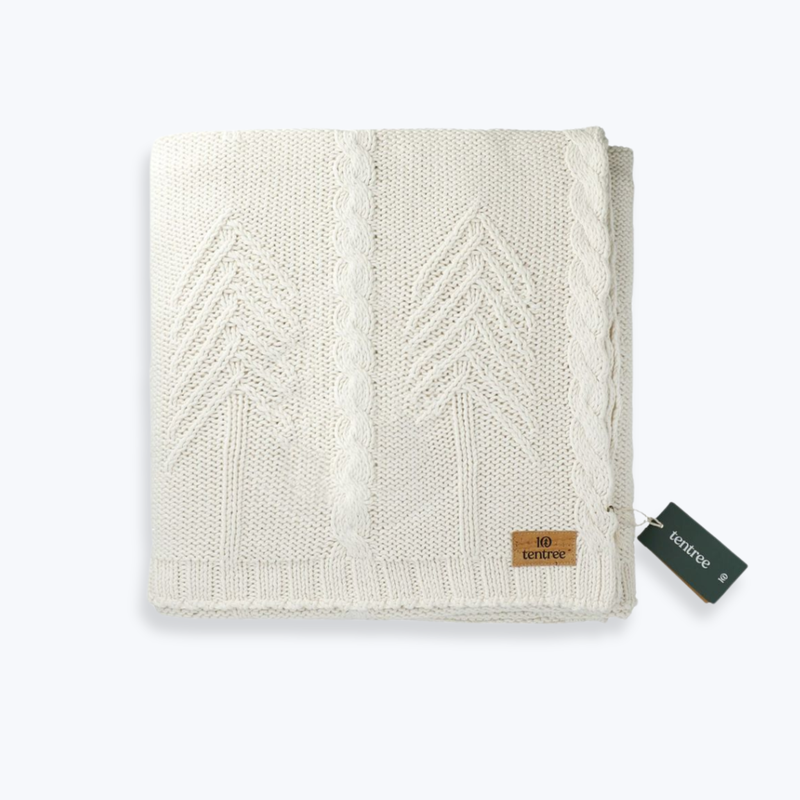 Branded tentree Organic Cotton Cable Blanket