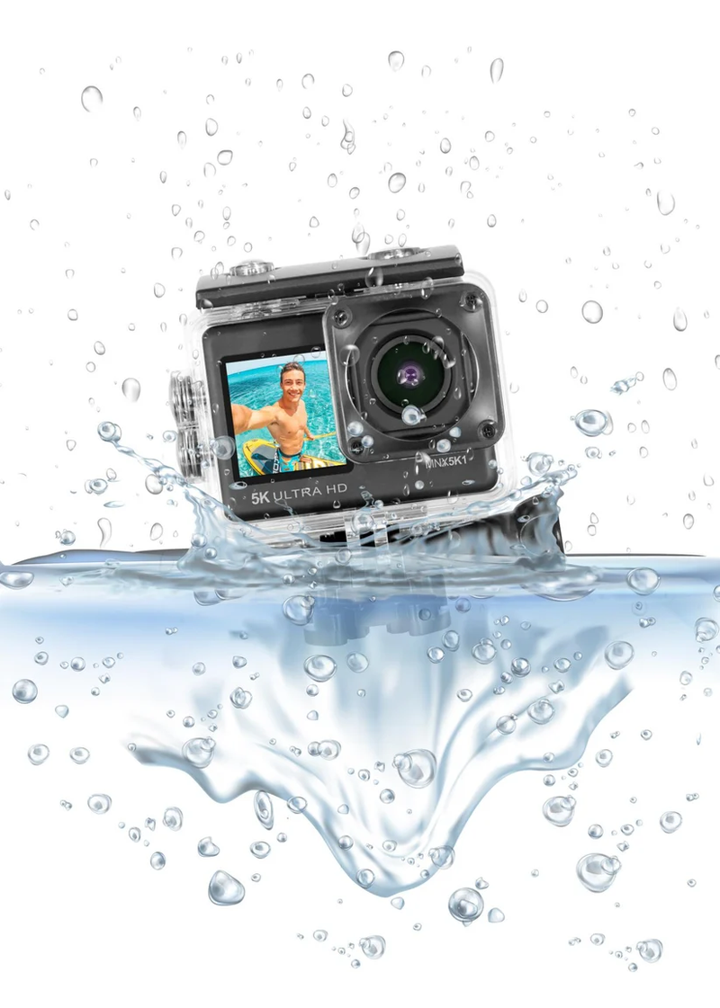 5K Ultra HD Action Camcorder Kit with WiFi & Waterproof Housing