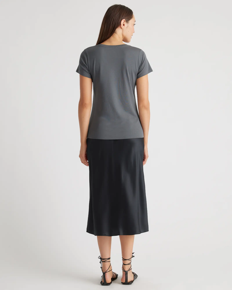 Cotton Modal V Neck Tee