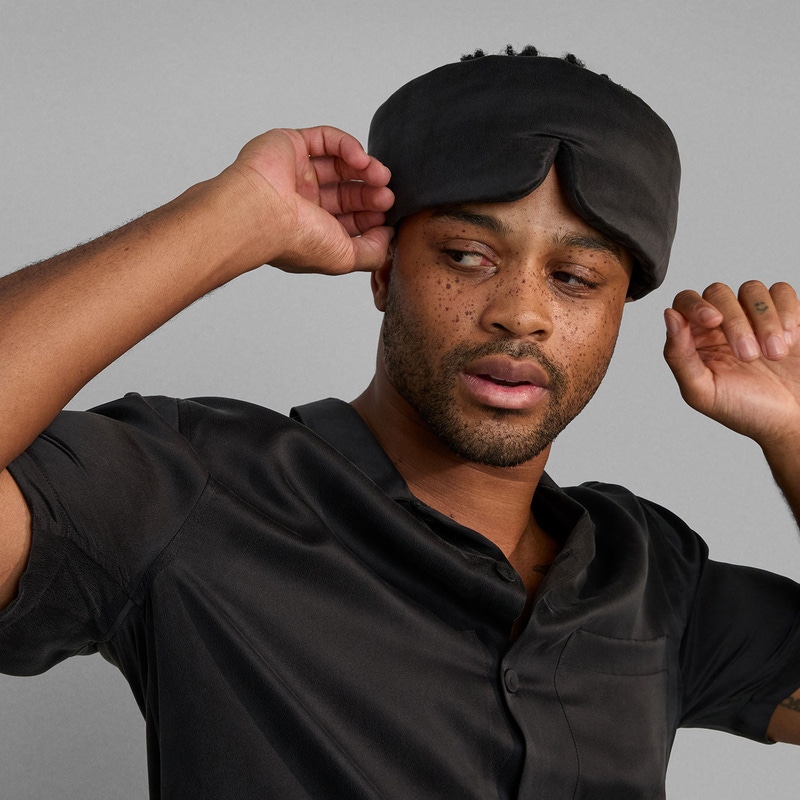 Washable Silk Sleep Mask, Immersed Black