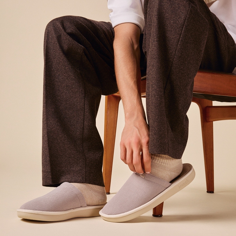 Essential Corduroy Slipper, Soft Grey