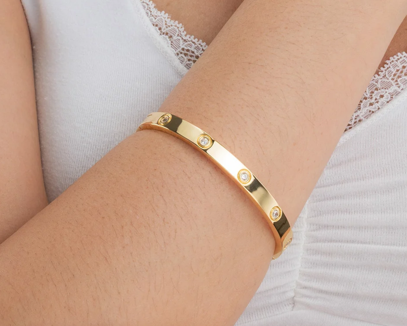 Verona Clear CZ Bangle