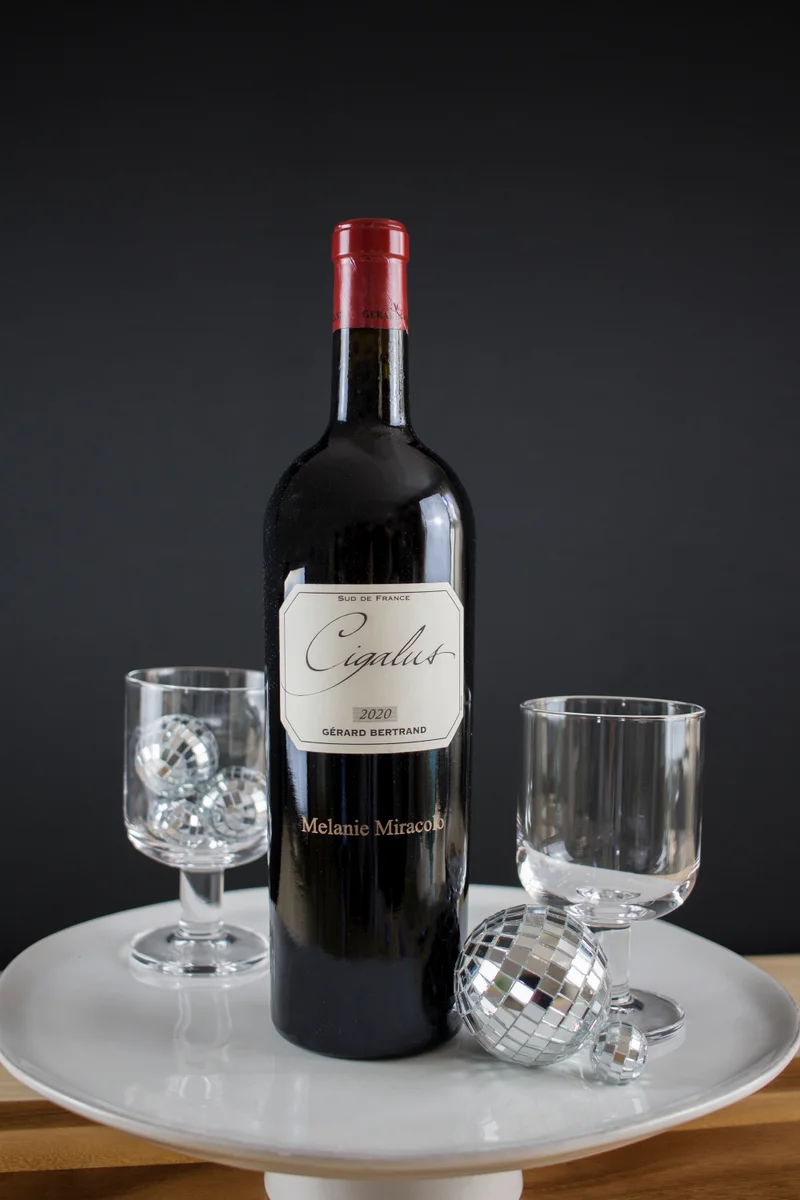 Engraved Gérard Bertrand Cigalus Red Wine