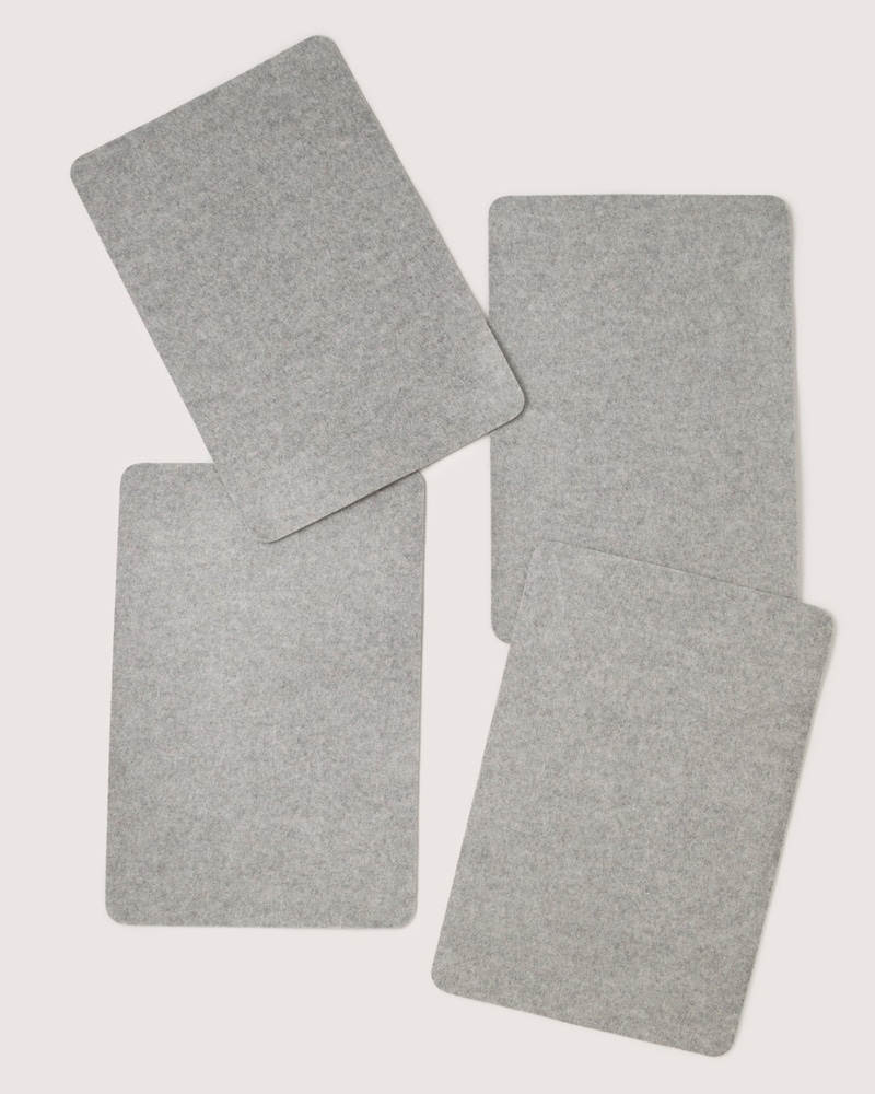 Merino Wool Rectangle Placemat 4-Pack