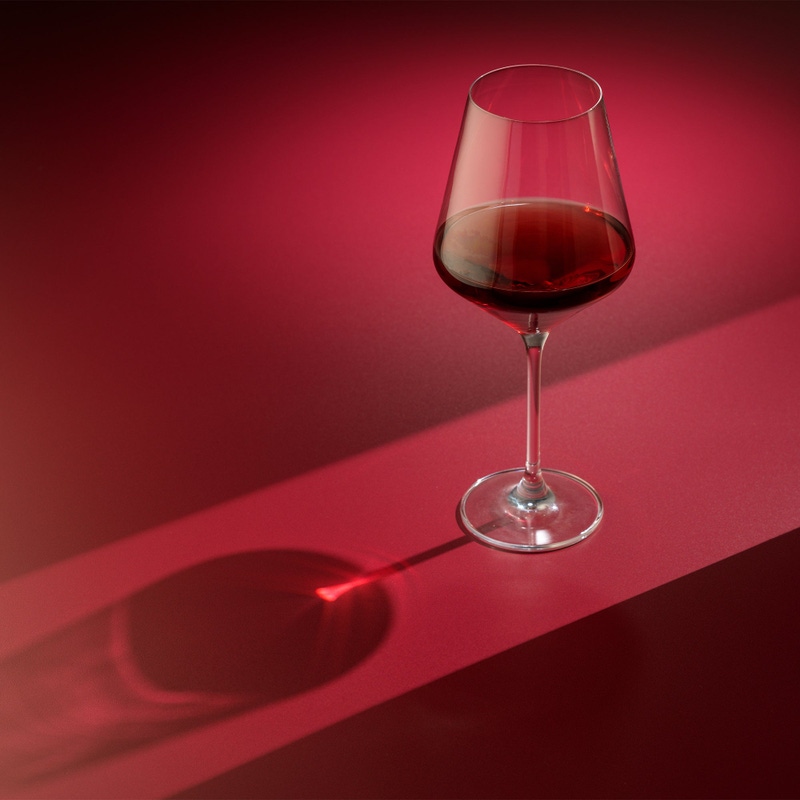 Layla Red Wine Glasses, Set of 4