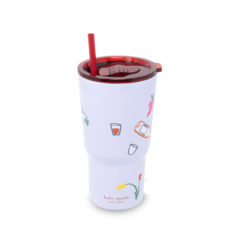 Stainless Steel 20oz Tumbler with Straw