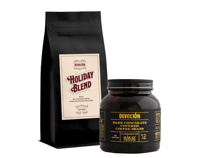 Holiday Blend & Dark Chocolate Covered Coffee Beans