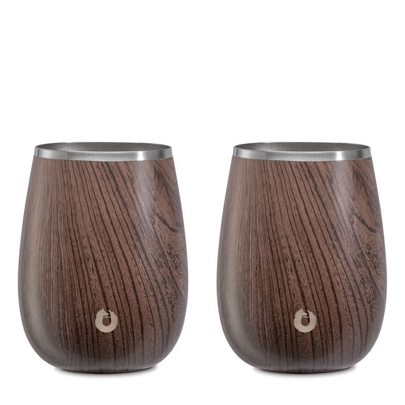 Stainless Steel Grand Pinot Wine Glass Set of 2