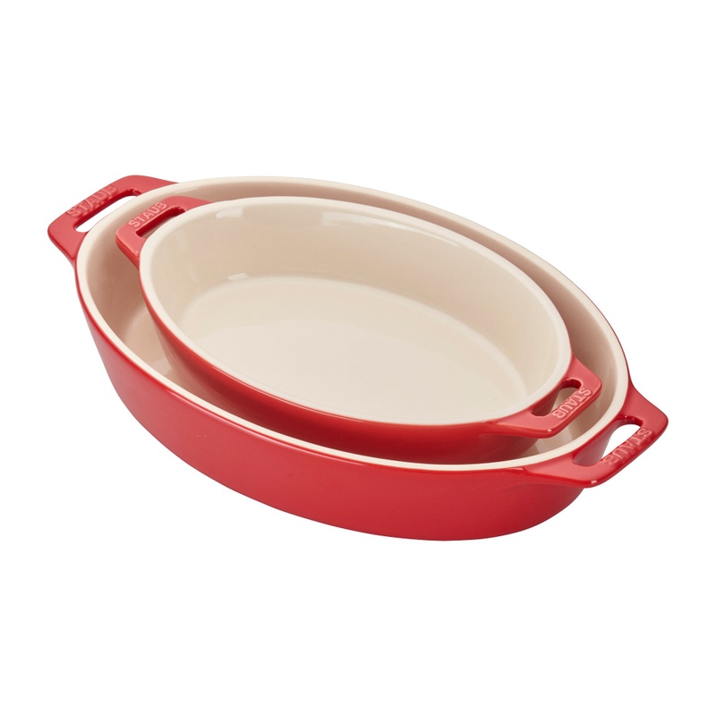 Ceramic 2-Piece Oval Baking Dish Set