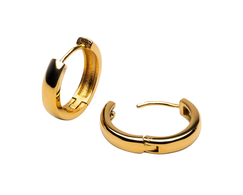 Bold Huggie Hoops