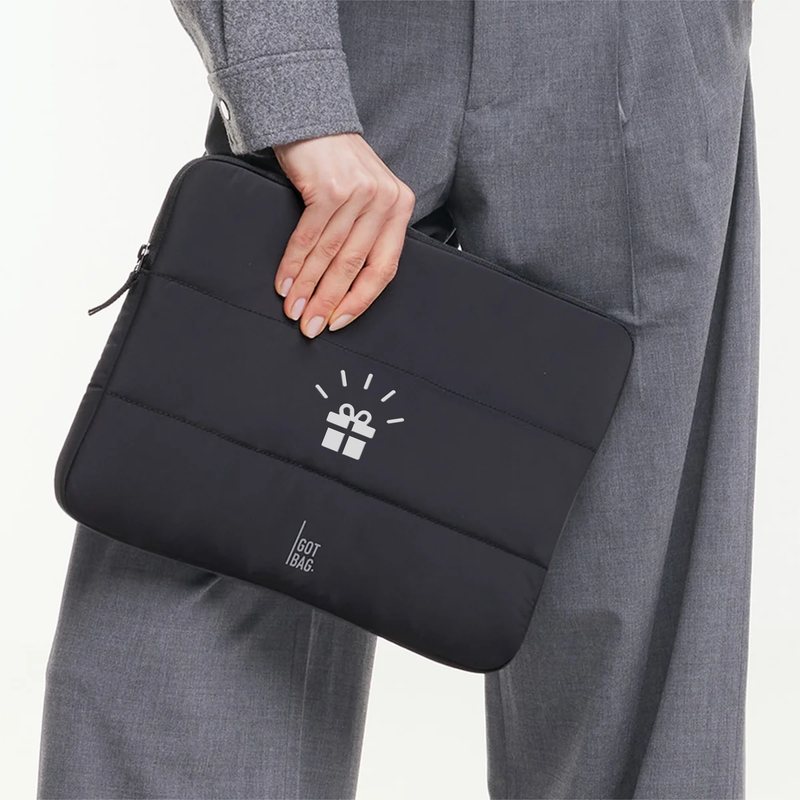 Branded Puffer Laptop Case