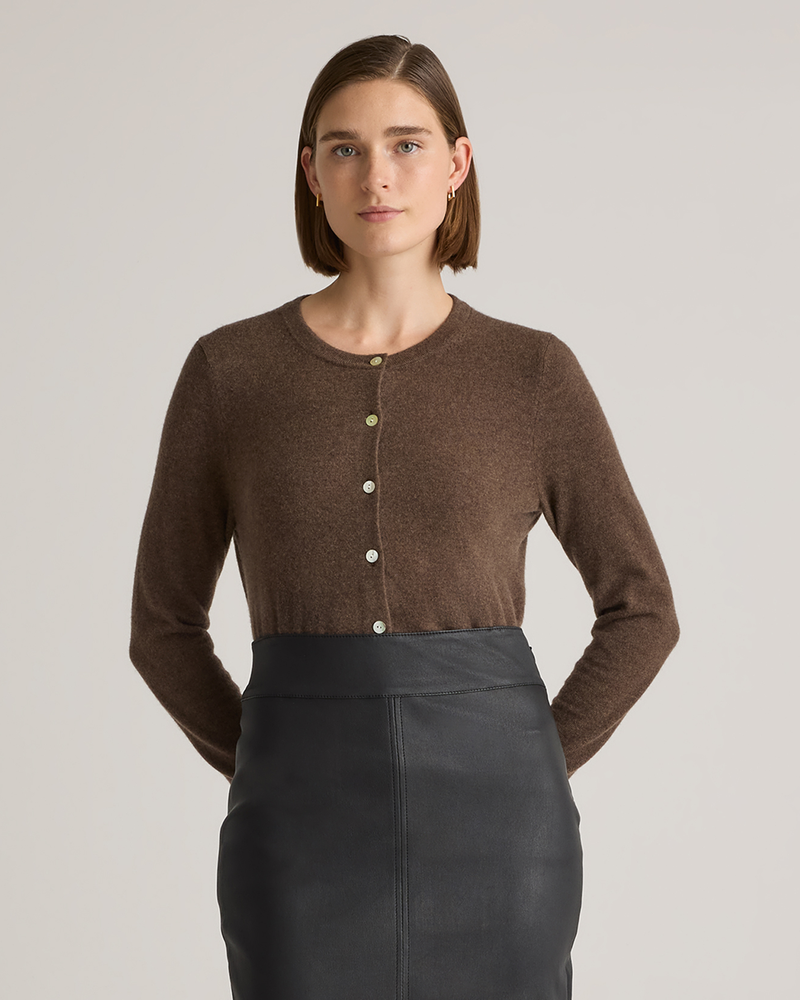 Mongolian Cashmere Cardigan Sweater