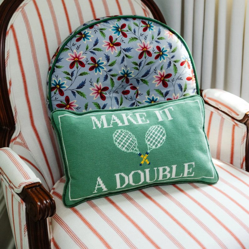 Sports Needlepoint Pillow