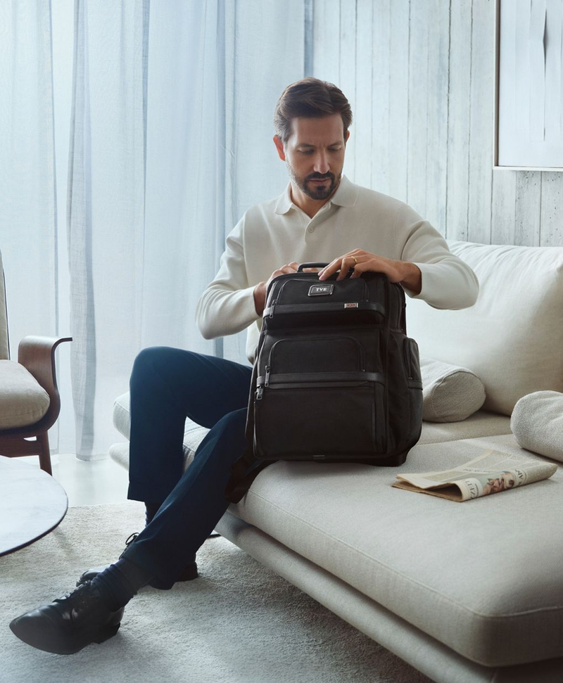 Monogrammed Tumi Brief Pack