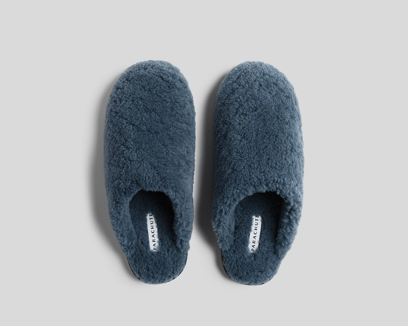 Shearling Wool Clogs, Dusk