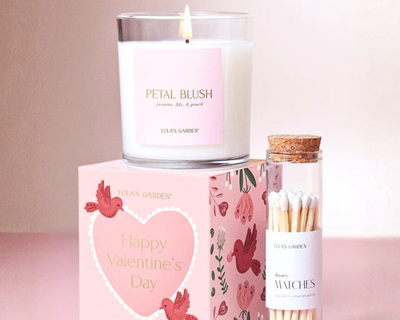 Valentine's Day Soy Candle & Matches