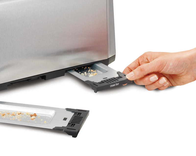 Stainless Steel 4-Slice Toaster with Extra-Wide Slots