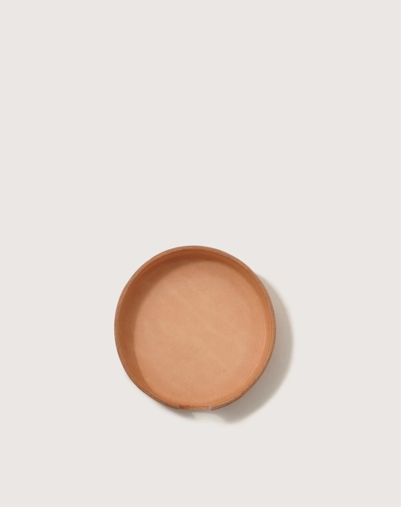 Leather Round Tray
