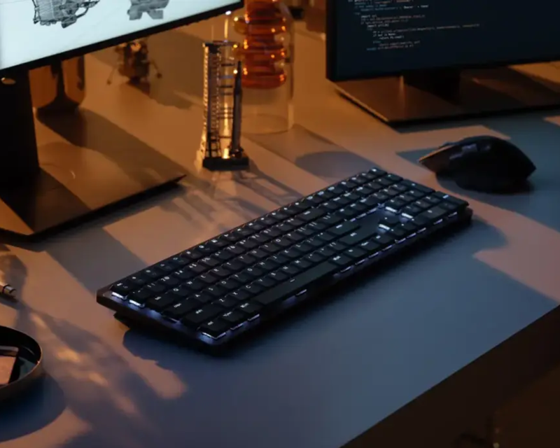 Logitech MX Mechanical Full-Size Wireless Linear Switch Keyboard for Windows and MacOS