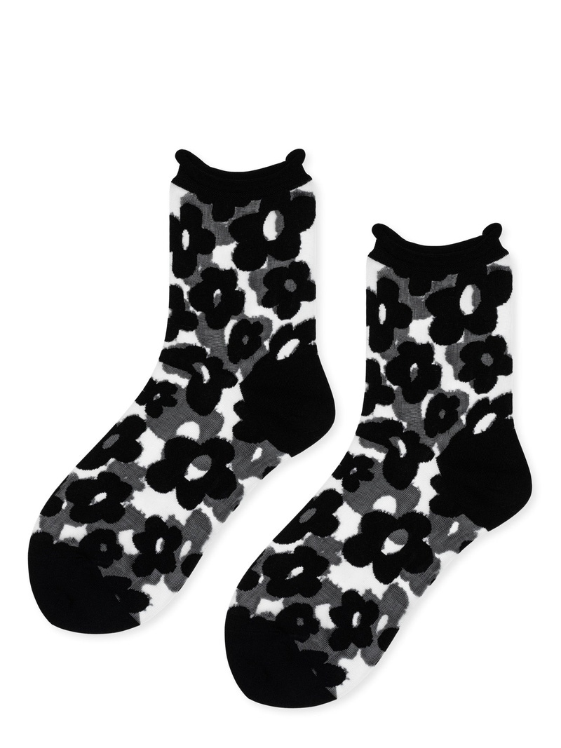 Women's Pop Sheer Short Crew Sock