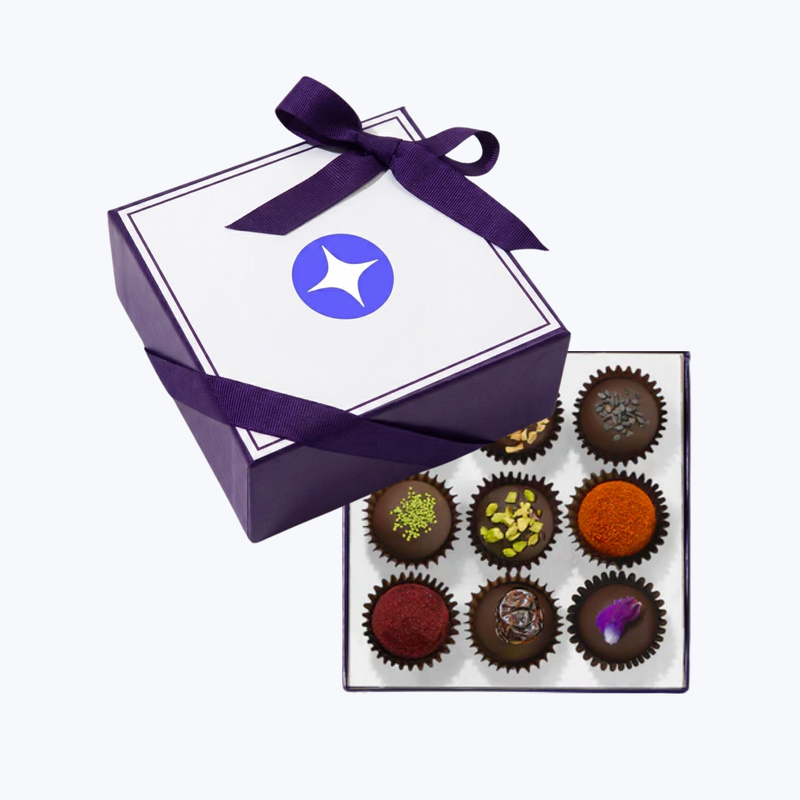 Branded 9-Piece Truffle Box