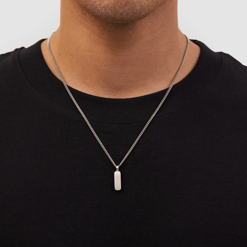 Silver Totem Pendant Necklace