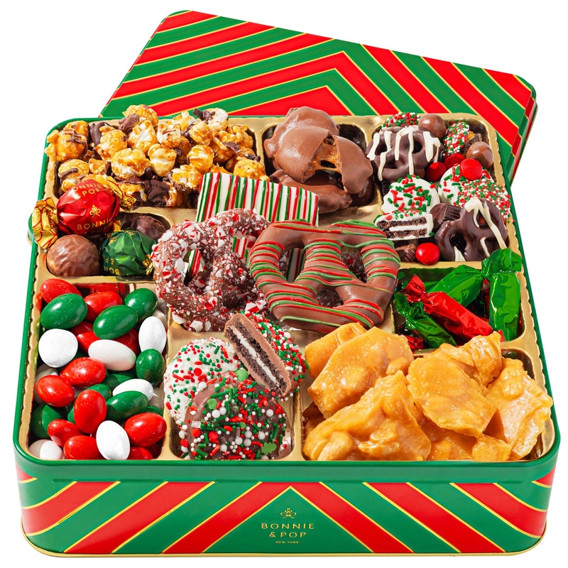Extra Large Holiday Tin with Assorted Treats