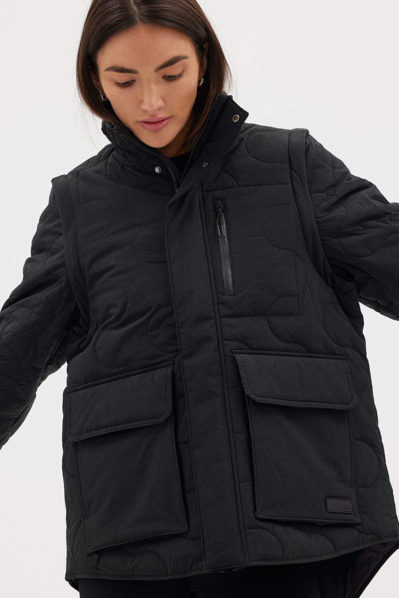 Davis Convertible Jacket, Black