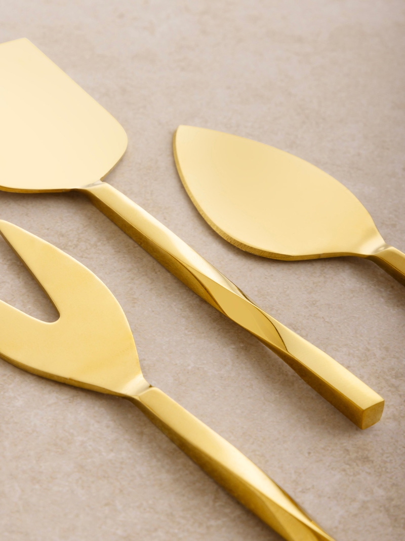 Oslo Gold Cheese Knives