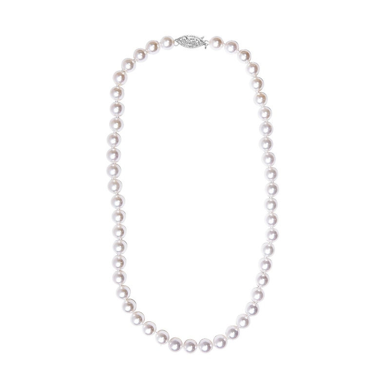 14K Gold Akoya Pearl Strand Necklace