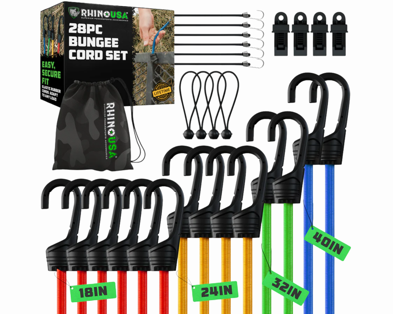 28 Piece Bungee Cord Set
