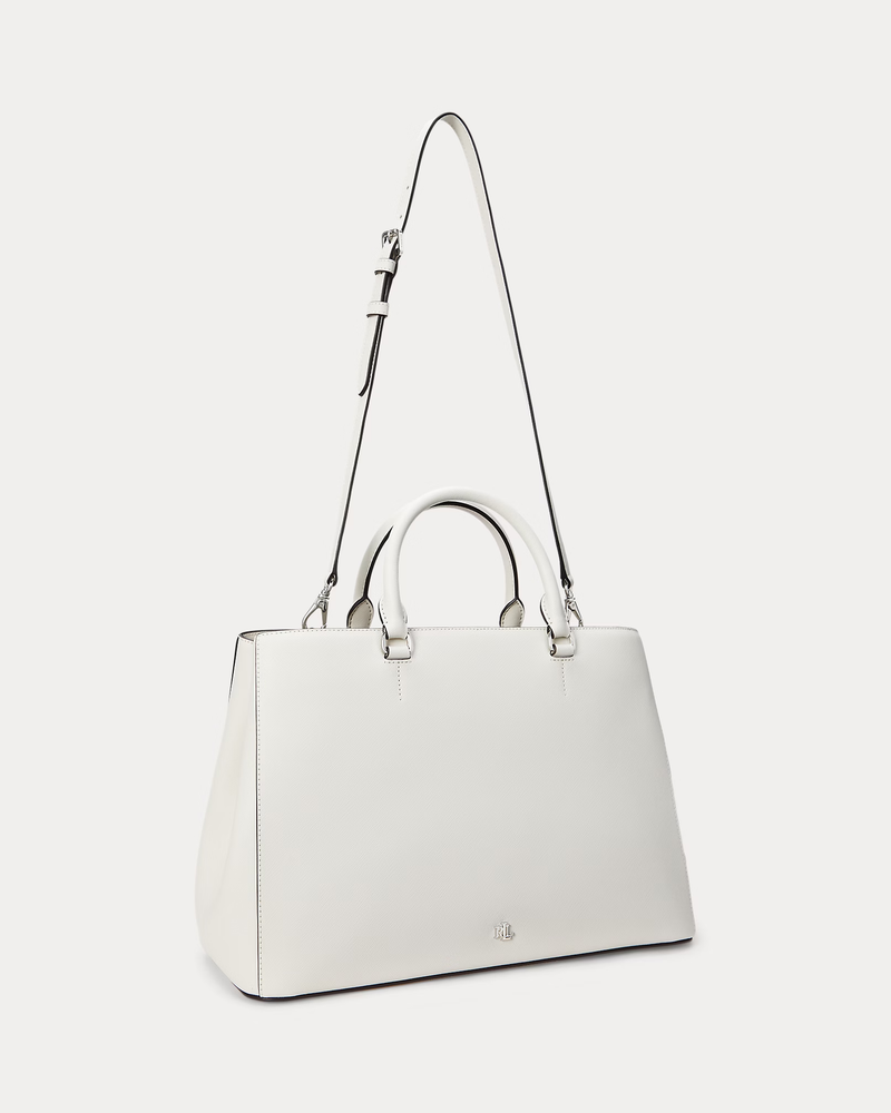 Crosshatch Leather Large Hanna Satchel