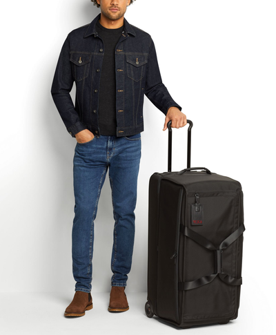 Monogrammed Large Split 2 Wheeled Duffel 