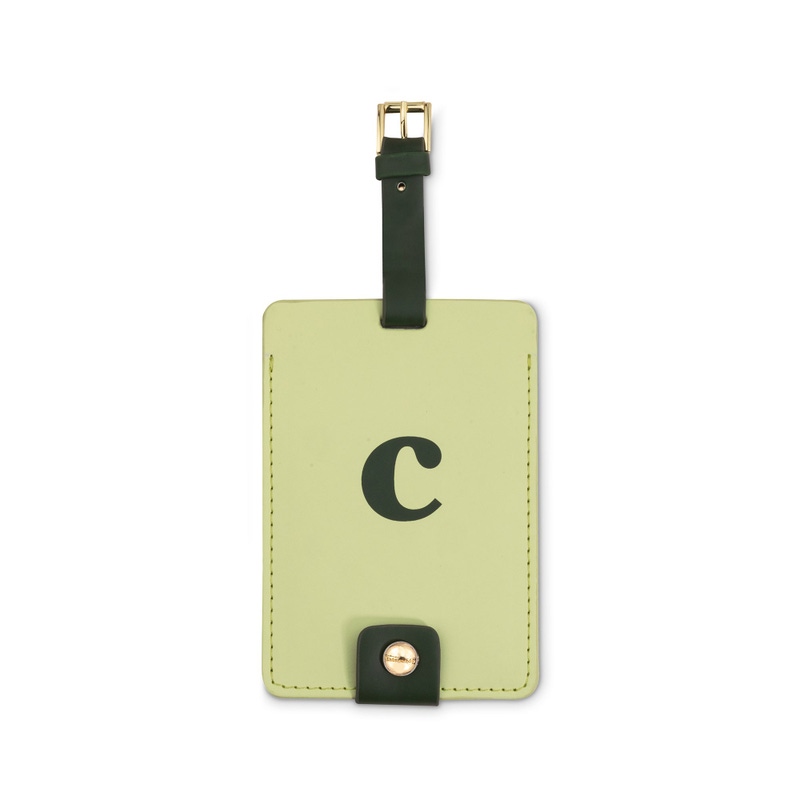 Just Mine Initial Luggage Tag