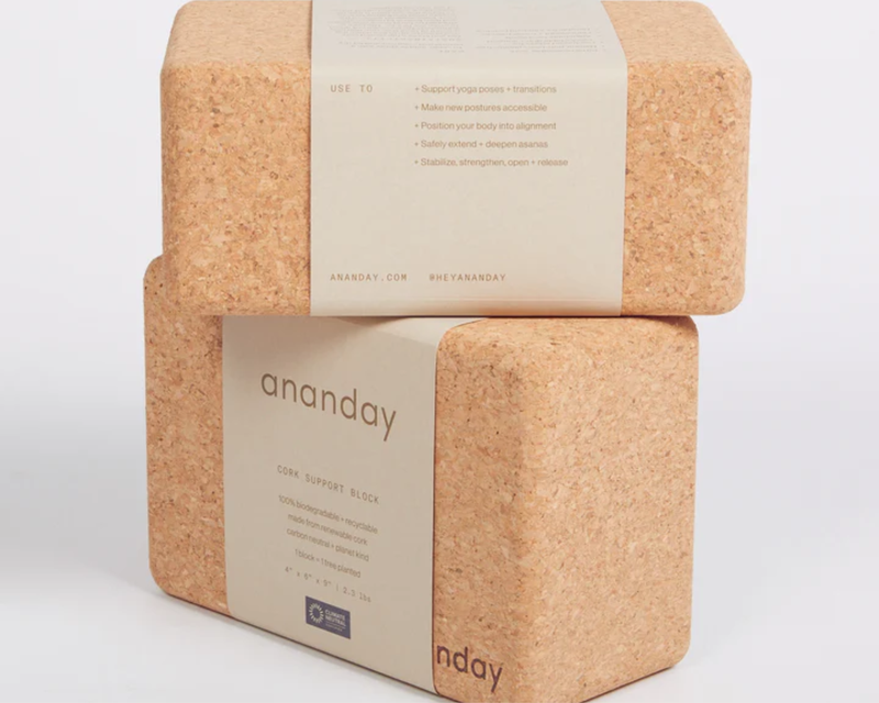 Cork Yoga Block Set