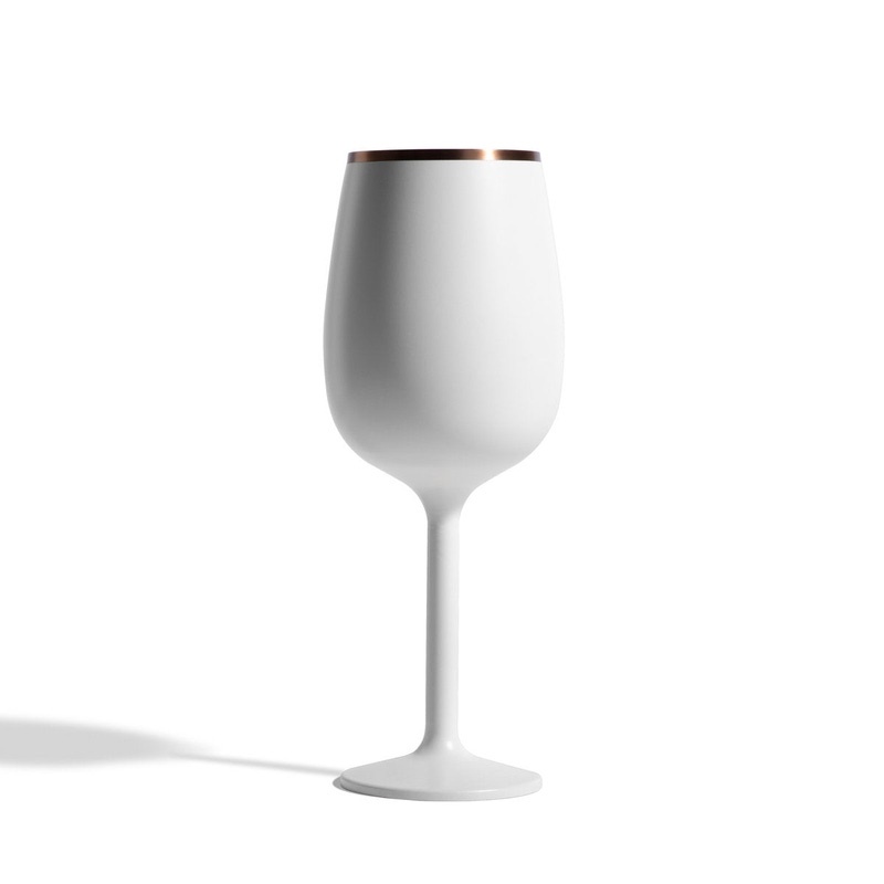 Stainless Steel Stemmed Wine Glass