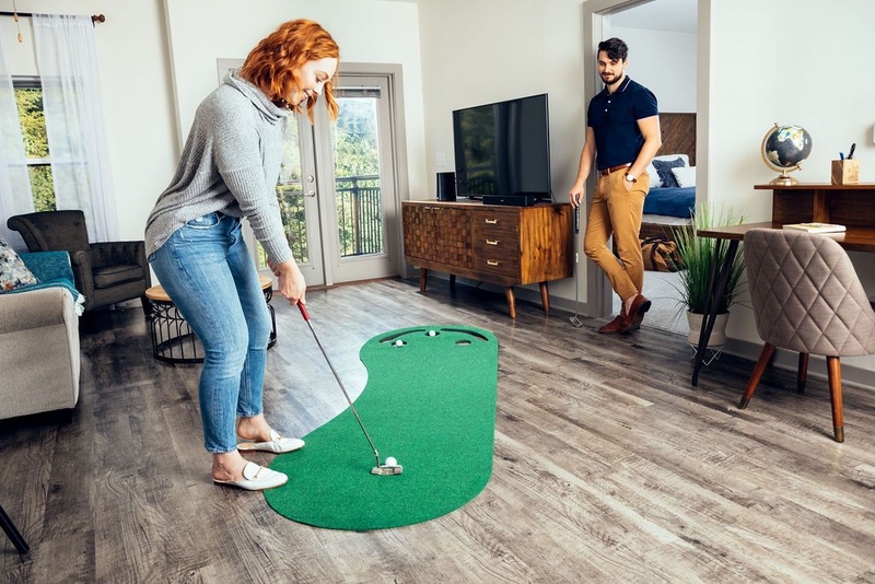 PUTT-A-BOUT® Max 10 Golf Putting Mat (3’ x 10’)