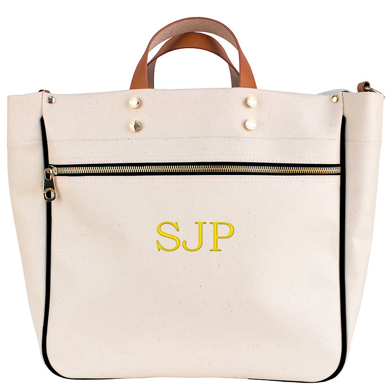 Monogrammed Codie Canvas Tote