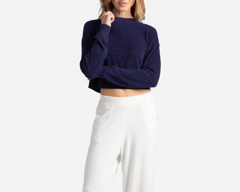 Cloud Cool Light Cropped Sweater