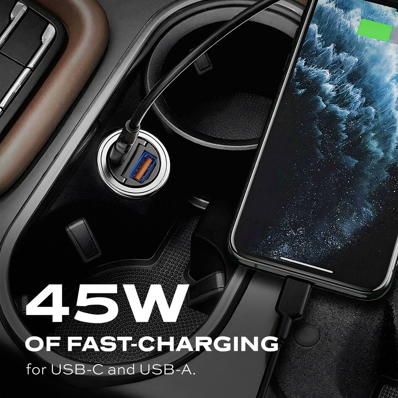 BlitzCharge&nbsp;45W Dual Car Charger