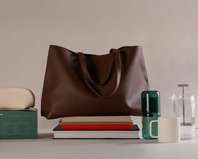 Vegan Leather Tote Bag