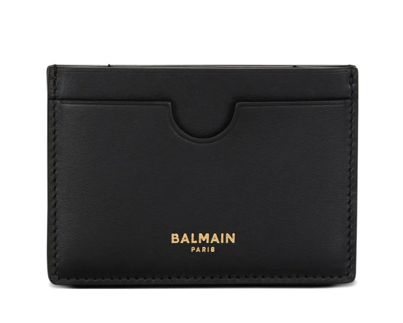 Black Leather Card Holder