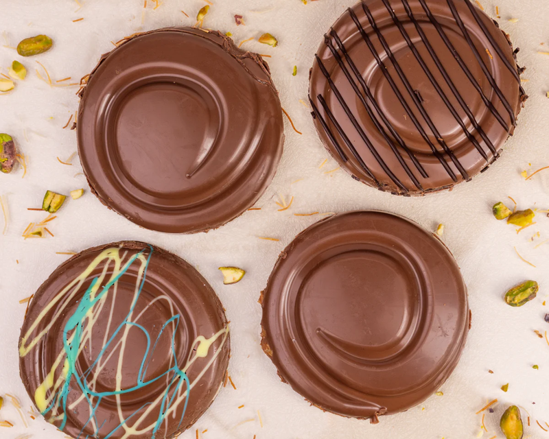 Stuffed Chocolate Disks