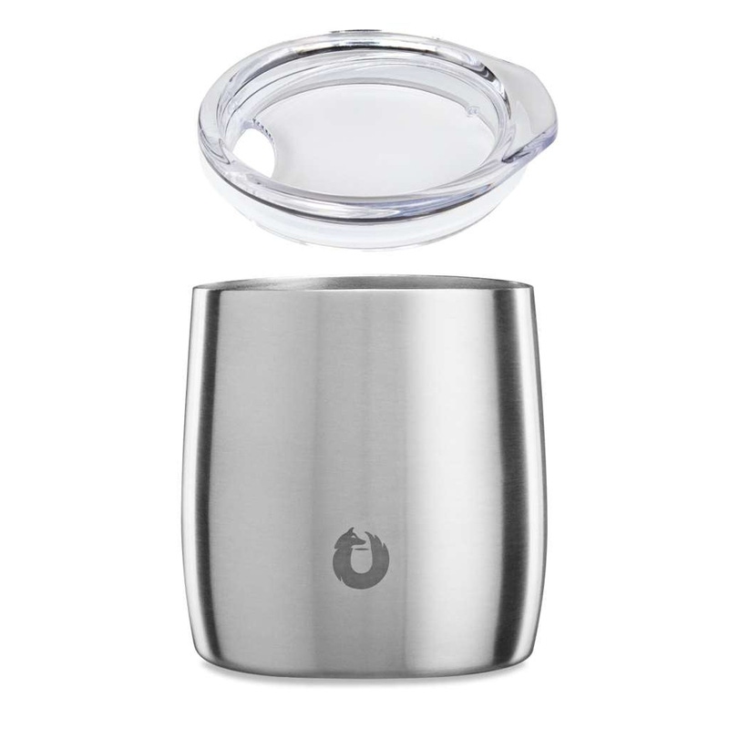 Stainless Steel Rocks Glass with Lid