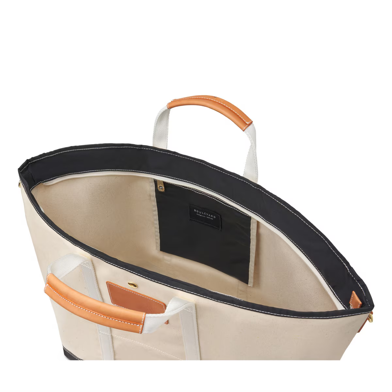 Monogrammed Kennedy Canvas Tote