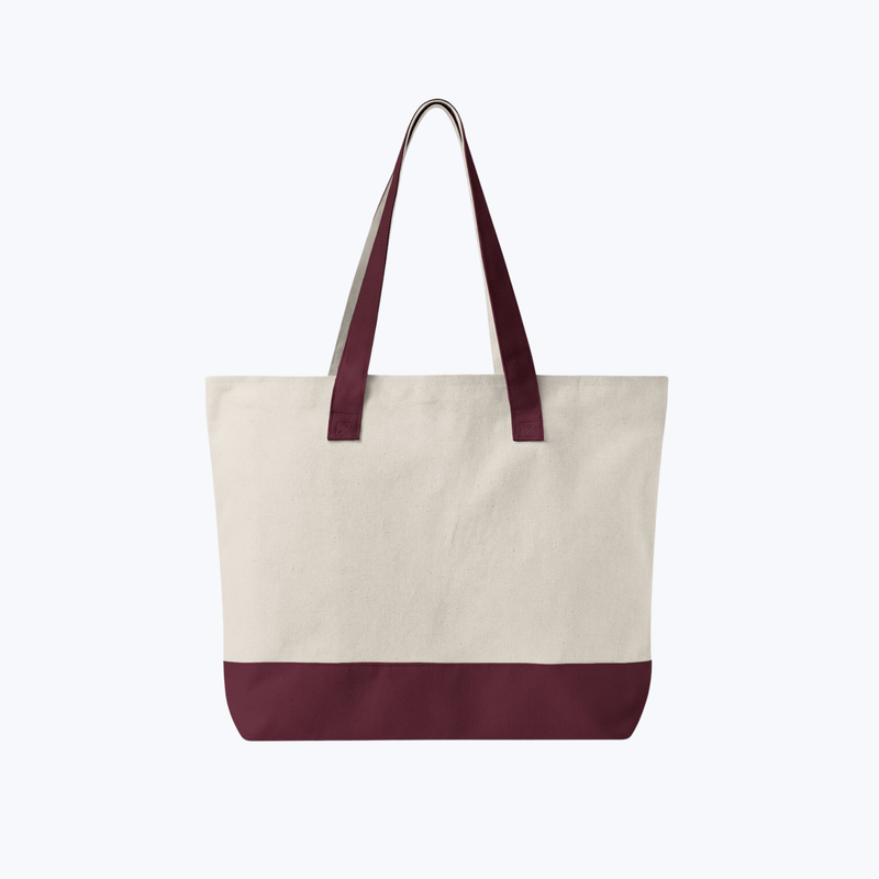 Branded Zippered Canvas Tote