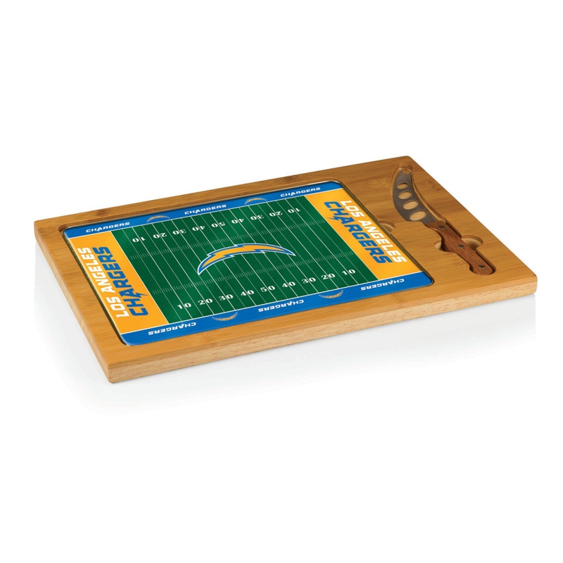 NFL Icon Glass Top Cutting Board & Knife Set